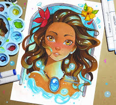 Oceania Moana Vaiana Fan Art Deviantart By Larienne Arte Principesse Disney Disney