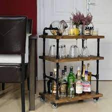 This is made from pallets. Home Improvement Home Repair And Home Renovation Diy Home Bar Diy Bar Cart Home Decor