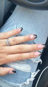 But, that doesn't mean you can't have it with shorter nails. Black V Tip Coffin Nails Short Coffin Nails Designs Coffin Nails Designs Short Coffin Nails