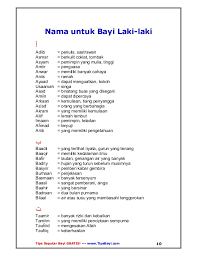 Nama bayi laki laki islami dalam alquran. Nama Nama Untuk Bayi Islam