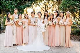 Ritz Carlton Wedding Orlando Blush Champagne Mix Match Dresses Neutral Bridesmaid Dresses Pastel Bridesmaid Dresses Wedding Dresses Blush