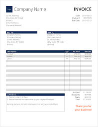 What should a good invoice template include? Invoice Template Word Download Free Word Template