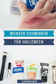 Wunden Schminken Mit Taschentuchern Wunden Schminken Schminken Halloween Und Halloween Schminken Kinder