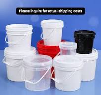 Empty Plastic Container 6 Liter Food Grade PP Material Packaging Bucket for  Water Liquid Paint