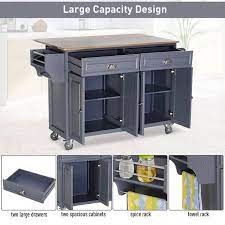4 universal rubber wheels and 2 of them having brakes give the kitchen cart a high mobility to move everywhere without excessive noise and stop conveniently. Pin By Stephanie Hirsmuller On Deco Furniture Drop Leaf Kitchen Island Butcher Block Island Kitchen Kitchen Island Storage