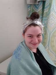 Gwendolyn Pinkerton on X: Normally no one ends up looking like a 50s  housewife halfway through dyeing hair blue. Nomis always been a rebel.  t.col3RWWsgHkv  X