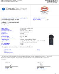 Motorola solutions, inc., is an american data communications and telecommunications equipment provider that succeeded motorola, inc., following the spinoff of the mobile phone division into motorola mobility in 2011. 89ft5871 Portable 2 Way Radio Test Report Motorola Solutions