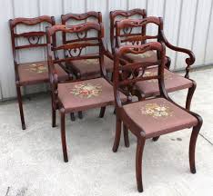 For instance, a duncan phyfe style dining room set (emphasis on the word style) differs from an original duncan phyfe dining room set. 1940 50s Drexel Duncan Phyfe Empire Needle Point Dining Room Chairs 2 Arm Chairs Carved Chairs Carving Wood Carving