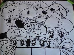 Download now semua yang terbaik tentang gambar mewarnai doodle bts catatanku. Bts X Bt21 Army S Amino