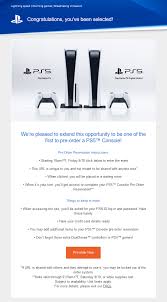 Ps5 Sony Has Begun Sending Out The Invites To Preorder Directly From Playstation