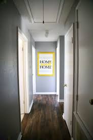 Can You Believe This Flooring Is Peel And Stick Vinyl And Costs Under A Dollar Per Square Foot Thi Narrow Hallway Decorating Narrow Hallway Hallway Decorating