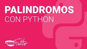 A palindrome is a term for when a word or phrase is spelled the same way backward as it. Palindromos Con Python Bytes Youtube