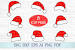 Silhouette Santa Hat Svg