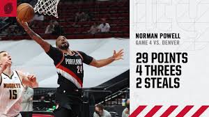 The series against the denver nuggets is even. Norman Powell 29 Pts Game 4 Highlights Trail Blazers Vs Nuggets Youtube