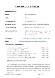 Curriculum vitae examples and writing tips, including cv samples, templates, and advice for u.s. Curriculum Vitae Cees Mak Ac Ug Free Download Pdf