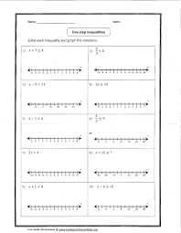 All inequalities on this worksheet have addition or subtraction on. 31 Solving And Graphing One Step Inequalities Worksheet Free Worksheet Spreadsheet