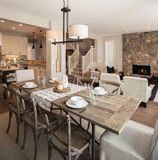 Start with a rustic farmhouse table complete with raw wood grain and distressing, and add variety seating to the mix. Pinterest Rustic Dining Room Table Dining Design Rustic Dining Room