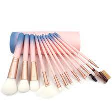 12 Piece Pink Ombre Makeup Brush Set Makeup Brush Set Makeup Brushes Brush Set
