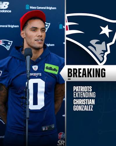 The #Patriots are extending CB Christian Gonzalez to a record-breaking  5-year, $195 million deal, per sources. The deal includes $120 million  guaranteed making him the highest-paid corner in the NFL history.