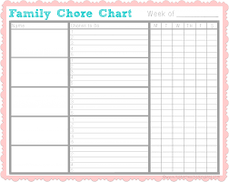10 Free Editable Printable Chore Charts Cover Letter