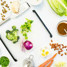 Green pea salad with bacon and cheese. Easy Salad Bar Ideas A Couple Cooks