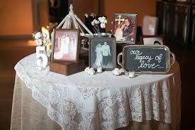 Photo Table Ways To Remember Lost Loved Ones Memory Table Wedding Wedding Remembrance Wedding Memorial