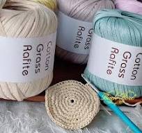 DIY Craft Yarn PATIKIL Natural Cotton Raffia Yarn 328 Yards - Coffee Color  Crochet Ribbon For DIY Crafts Crochet Raffia Ribbon