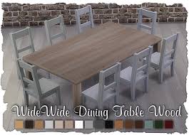 Sims 4 Cc Widewide Dining Table Wood 2x3 New Mesh By Devilicious Pixel Shrine Sims House Wood Dining Table Sims 4 Cc Furniture