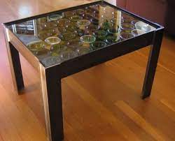 Wine rack coffee table artesanato com bambu suporte para vinho ideias madeira one of the many perks available on our indiegogo campaign live étagères à bouteilles de vin basse rangement stockage du and bottle holder furniture home interiors ireland glass display tables pin by silver brainred ideas. Eco Coffee Table Made From Recycled Wine Bottles Green Design Blog