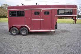 2 horse ramp load gooseneck trailer with hay rack and ladder. Used 1994 Sundowner 2 Horse Trailer Gooseneck Horse Trailer Dixie Horse Mule Co