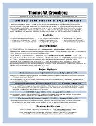 estimator project manager resume