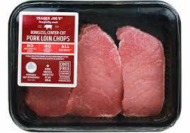 The lean tenderloin cut is usually sold boneless. Trader Joe S Boneless Center Cut Pork Loin Chops Reviews Trader Joe S Reviews
