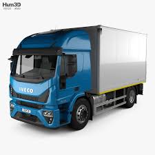 Iveco Eurocargo Box Truck 2019 3d Model In 2020 Trucks 3d Model Car Engine