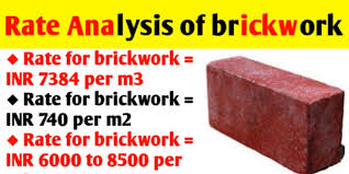Bricks are usually priced per thousand and can vary in cost ranging from cheap common bricks at £200/1000 through to high end handmade or glazed although, getting a single price is not always that simple. Rate Analysis Of Brickwork Calculate Quantity And Cost Civil Sir