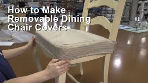 Perfect for kitchen, dining, office or outside. How To Make Removable Dining Chair Covers Youtube