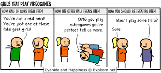 Girls That Play Video Games Comic Cyanide And Happiness Video Games Playing Video Games