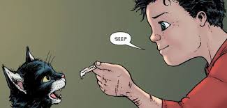 Damian & Alfred the cat