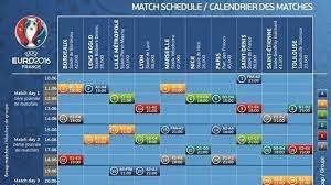 Uefa Euro 2016 Schedule Pdf Time Table Fixtures List Uefa Euro 2016 Match Schedule Euro 2016