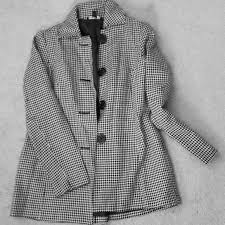 Black And White Checkered Jacket Black White Checkered Jacket Black White Checkered Jacket With Black Buttons No Pockets Ideal For Fall Spring Seasons With Images Checkered Jacket Jackets Checkered