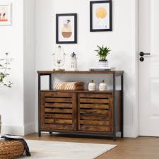 Interhome kommode used vintage stil grau gebeizt ca. Vasagle Sideboard Lsc091b01 Aufbewahrungsschrank Wohnzimmer Flur Kuche Vintage Online Kaufen Otto