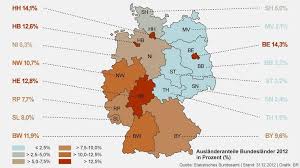 Infografik Auslanderanteile In Den Deutschen Bundeslandern 2012 Bild Br Infografik Deutsche Bundeslander Grafik
