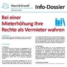 Der eigentümerverband haus & grund sieht sich zu einem countdown für mögliche mieterhöhungen veranlasst. Info Dossier Bei Einer Mieterhohung Ihre Rechte Als Vermieter Wahren