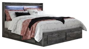 Bedroom sets sale upto 60% off free delivery in calgary alberta & nearby. Baystorm King Panel Bed With 4 Storage Drawers Furniture Den
