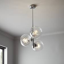 Free uk mainland delivery when you spend £50 and over. Eclaze Chrome Effect 3 Lamp Pendant Ceiling Light Diy At B Q