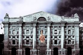Sapete quando è nata la borsa di milano, e per opera di chi? Palazzo Mezzanotte Piazza Affari Milano Borsa Italiana Stock Exchange In Milan Italy L O V E Dito Medio Di Cattelan Stock Exchange Italy Milan