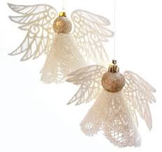 Engel Basteln 80 Ideen Fur Kreativen Christbaumschmuck Und Nette Weihnachtsgeschenke In 2020 Freestanding Lace Embroidery Embroidery Designs Christmas Angel Ornaments
