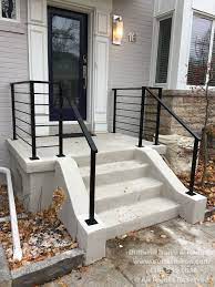 Exterior Railings Dufferin Iron Railings Outdoor Stair Railing Exterior Stairs Patio Stairs