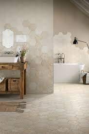 Piastrella Hopi Gesso 21x10 5x18 2 Esagonale Gres Bianco Iperceramica Arredamento Bagno Piastrelle Esagonali Design Piastrelle