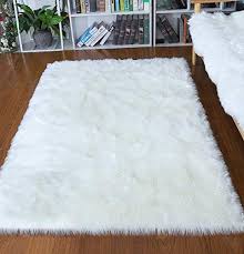 Buy 15 colors thick plush artificial wool carpet bedroom living room windows fur rug pad modern sofa soft rug tapetes customized at shopsoler.com! 10 Super Soft White Fluffy Rugs For Bedroom Homeluf Com