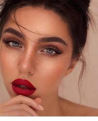 My New Makeup Look In 2019 Miladies Net Red Lips Makeup Look Pinterest Makeup Makeup Looks